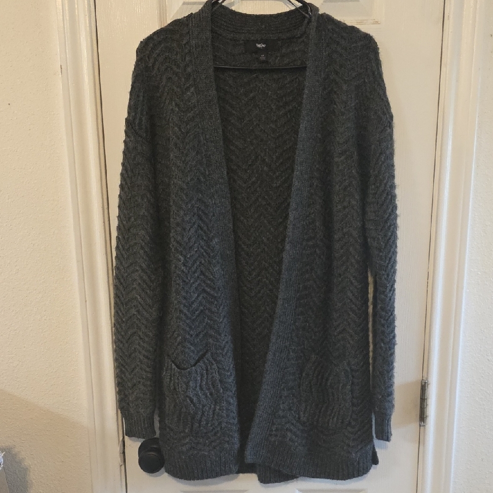 Mossimo Supply Co. Gray Cardigan Sweater
